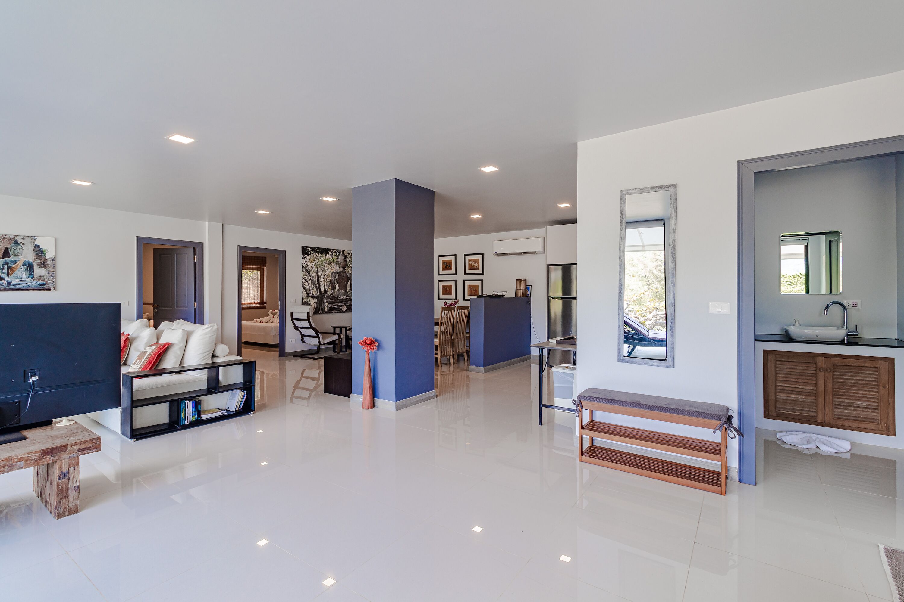 2 bedroom andaman deluxe suite | 3 bedrooms, minibar, in-room safe, individually decorated