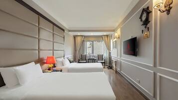 Quarto luxo | Frigobar, cofres nos quartos, cortinas blackout