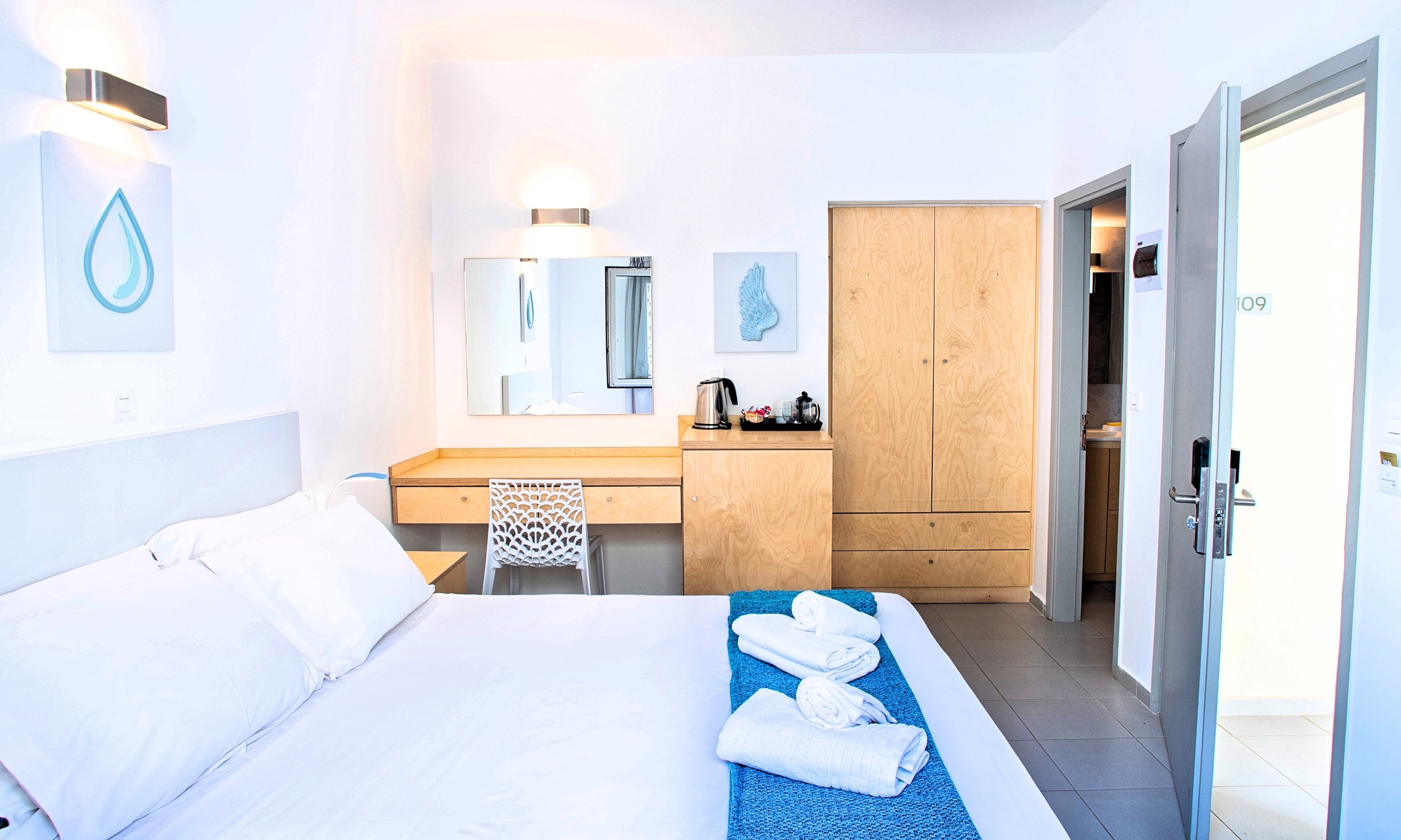 standard double room, patio | egyptian cotton sheets, premium bedding, down duvets