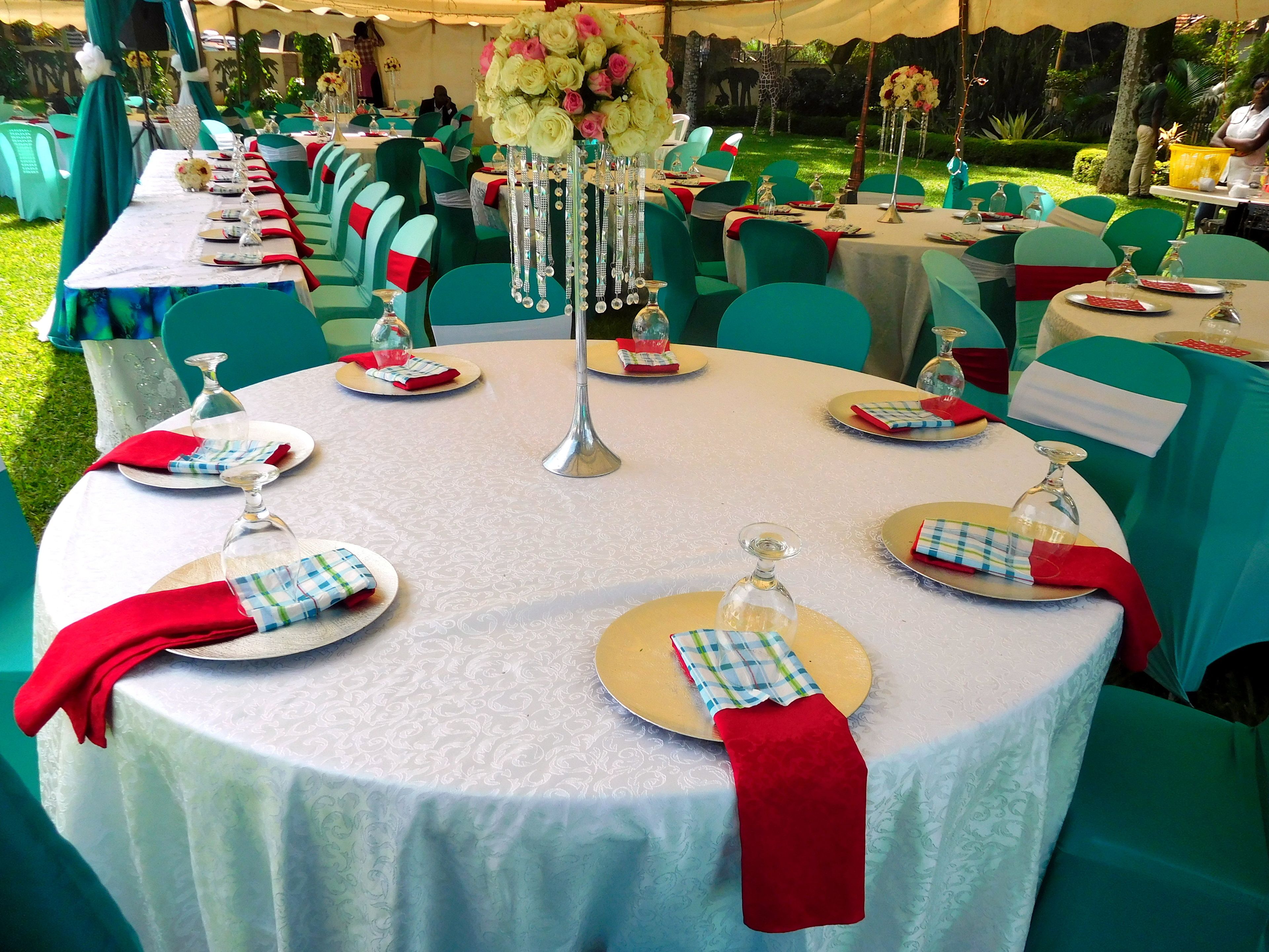 outdoor banquet area