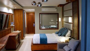 Executive-Zimmer, 1 Schlafzimmer | Italienische Bettbezüge von Frette, hochwertige Bettwaren, Zimmersafe