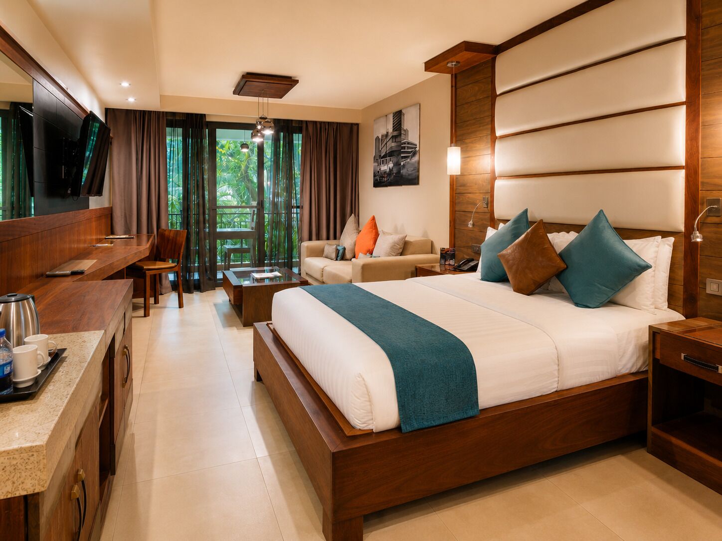 Executive-Zimmer, 1 Schlafzimmer | Wohnbereich