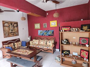 Sala de estar en el lobby