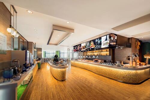 Daily buffet breakfast for a fee