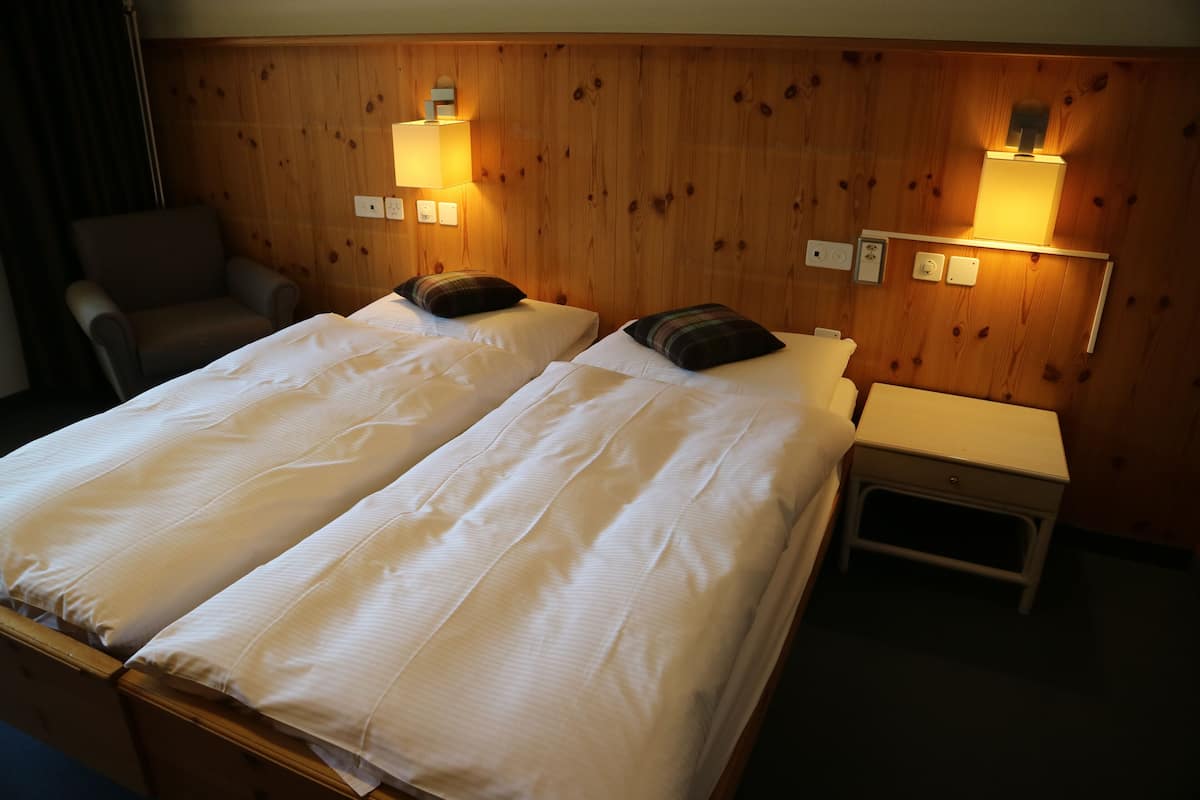 Double Room, Balcony | Hypo-allergenic bedding available, down comforters, in-room safe, desk