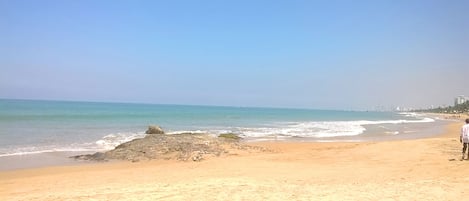 On the beach