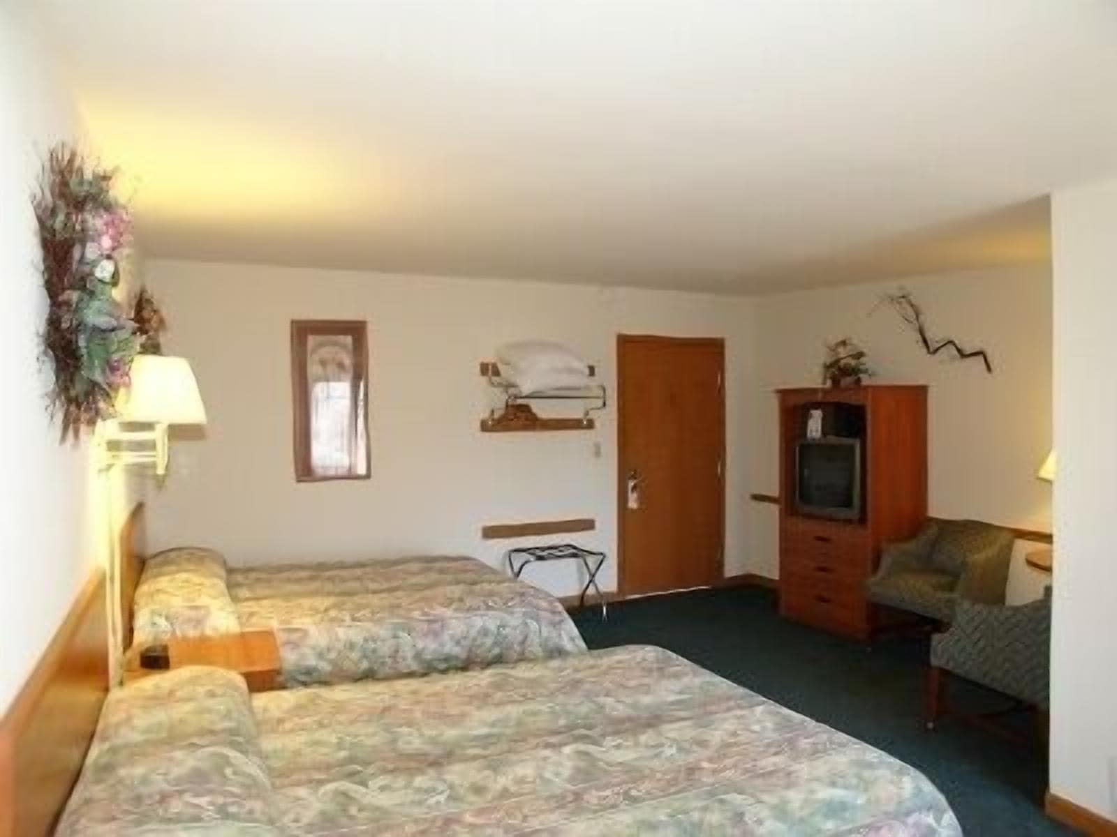 room, 2 queen beds | desk, iron/ironing board, free wifi, bed sheets