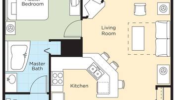 Deluxe Condo, 1 Bedroom, Kitchen
