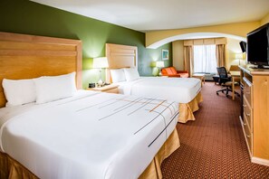 Deluxe Suite, 2 Queen Beds, Non Smoking | Premium bedding, pillowtop beds, desk, laptop workspace