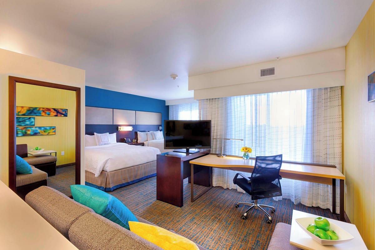 studio suite, multiple beds | 1 bedroom, egyptian cotton sheets, premium bedding, memory-foam beds