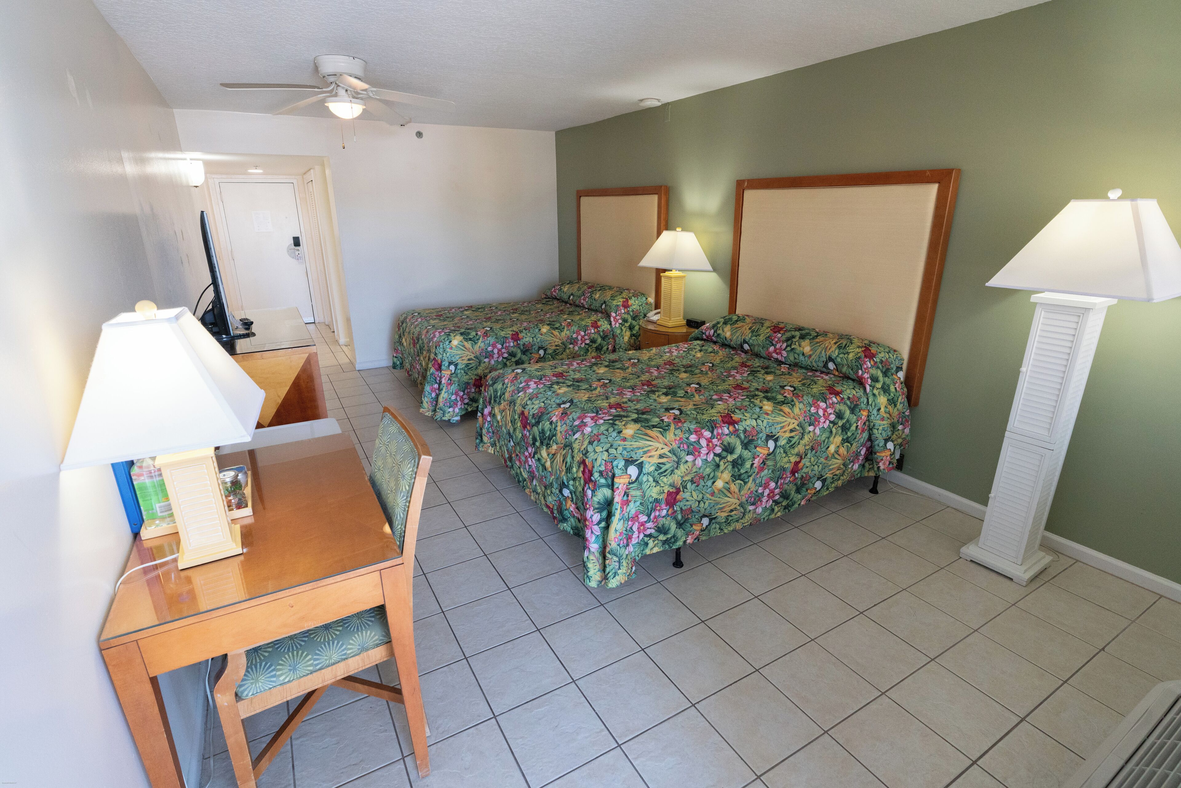 standard room, 2 queen beds, non smoking, balcony | minibar, desk, iron/ironing board, rollaway beds