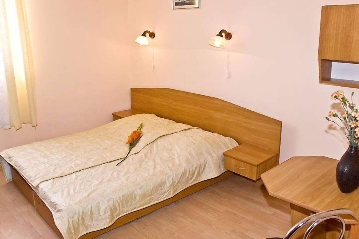 Chambre avec lits jumeaux, coin cuisine