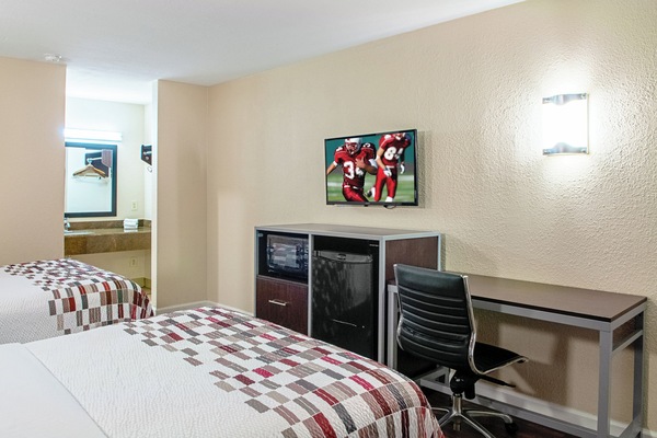Habitación Deluxe, 2 camas dobles, no fumadores | Escritorio, espacio para trabajar con un portátil, cortinas opacas