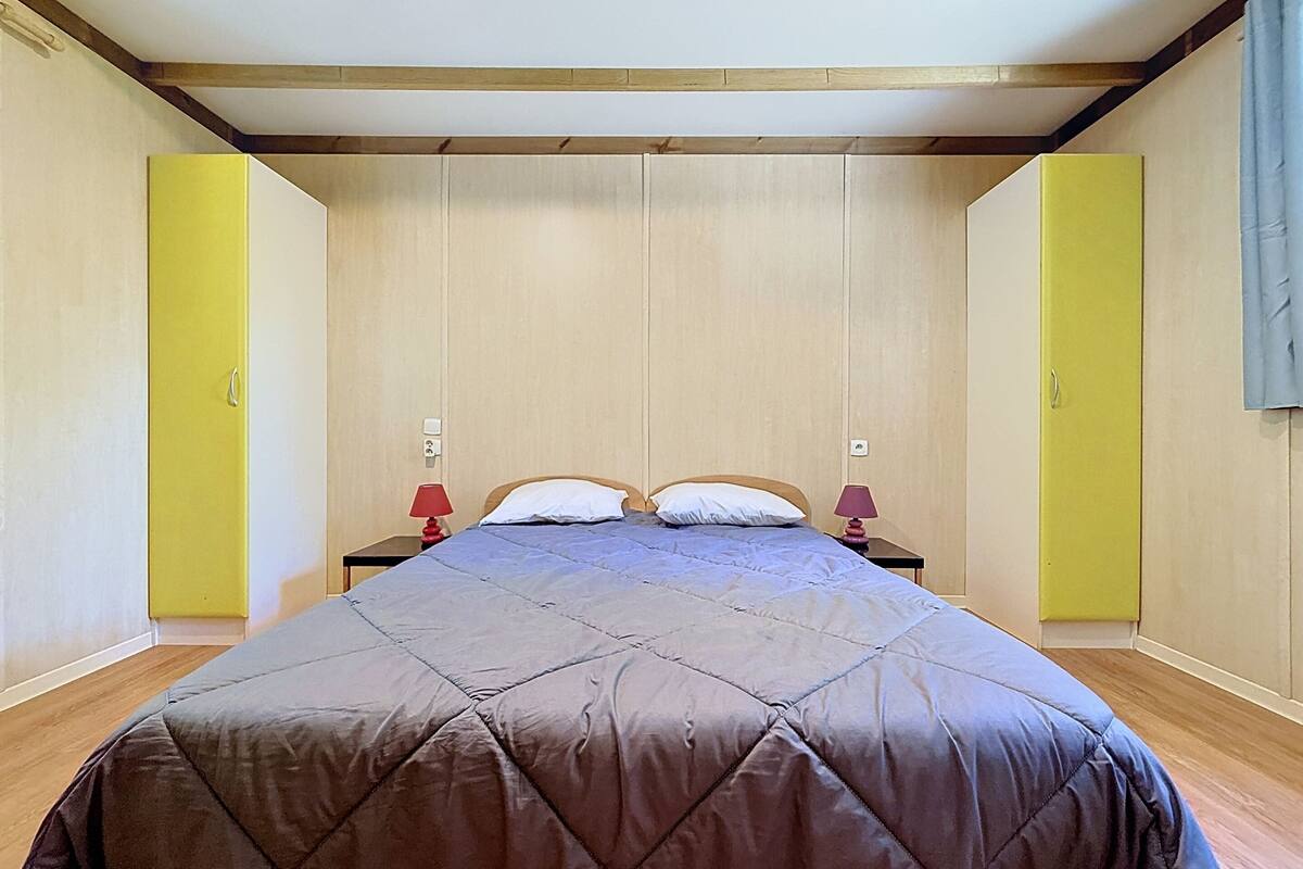 Blackout curtains, iron/ironing board (on request)