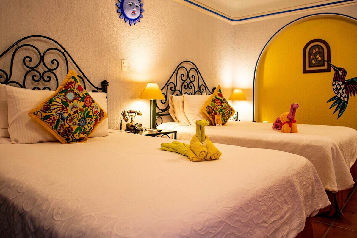 1 habitación y ropa de cama de alta calidad