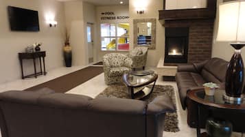 Área de estar no saguão