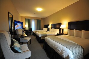Room, Multiple Beds, Non Smoking | Desk, laptop workspace, iron/ironing board, free WiFi