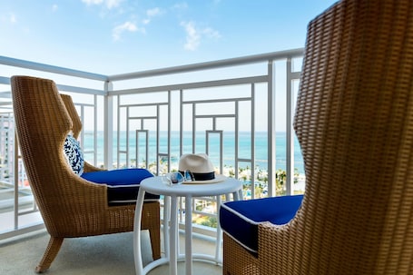 Room, 1 King Bed, Balcony, Ocean View | 1 bedroom, hypo-allergenic bedding, in-room safe, desk. Grand Hyatt Baha Mar