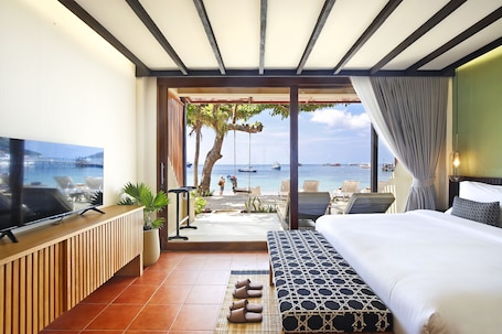 Habitación doble Deluxe, 1 cama King size, Terraza, vista al mar | Vista desde la habitación. Lücke Boutique Hotel
