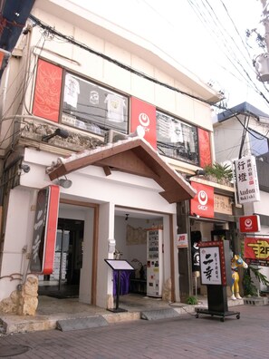 Majoituspaikan julkisivu