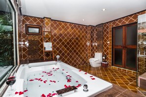 Serviettes fournies, savon, shampooing, papier de toilette