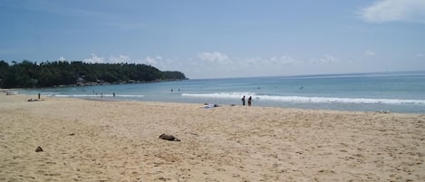 Vlak bij het strand