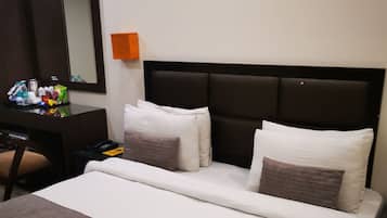 Ropa de cama de alta calidad y minibar