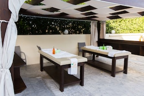 Body treatments, facials, manicures and pedicures, massages