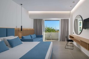 In-room safe, desk, blackout drapes, iron/ironing board - Blue Sea Holiday Village (Rhodes)
