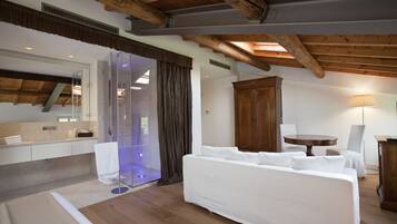 Double Room (Private Spa) | Living area | LCD TV