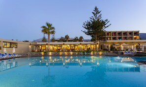 2 outdoor pools, pool umbrellas, sun loungers