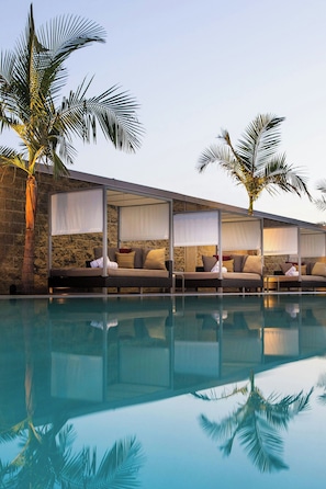 Outdoor pool, cabanas (surcharge), sun loungers