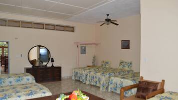 Family Shared Dormitory, Refrigerator, Garden View | 1 bedroom, memory-foam beds, individually decorated