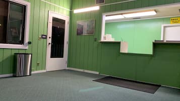 Check-in/check-out kiosk