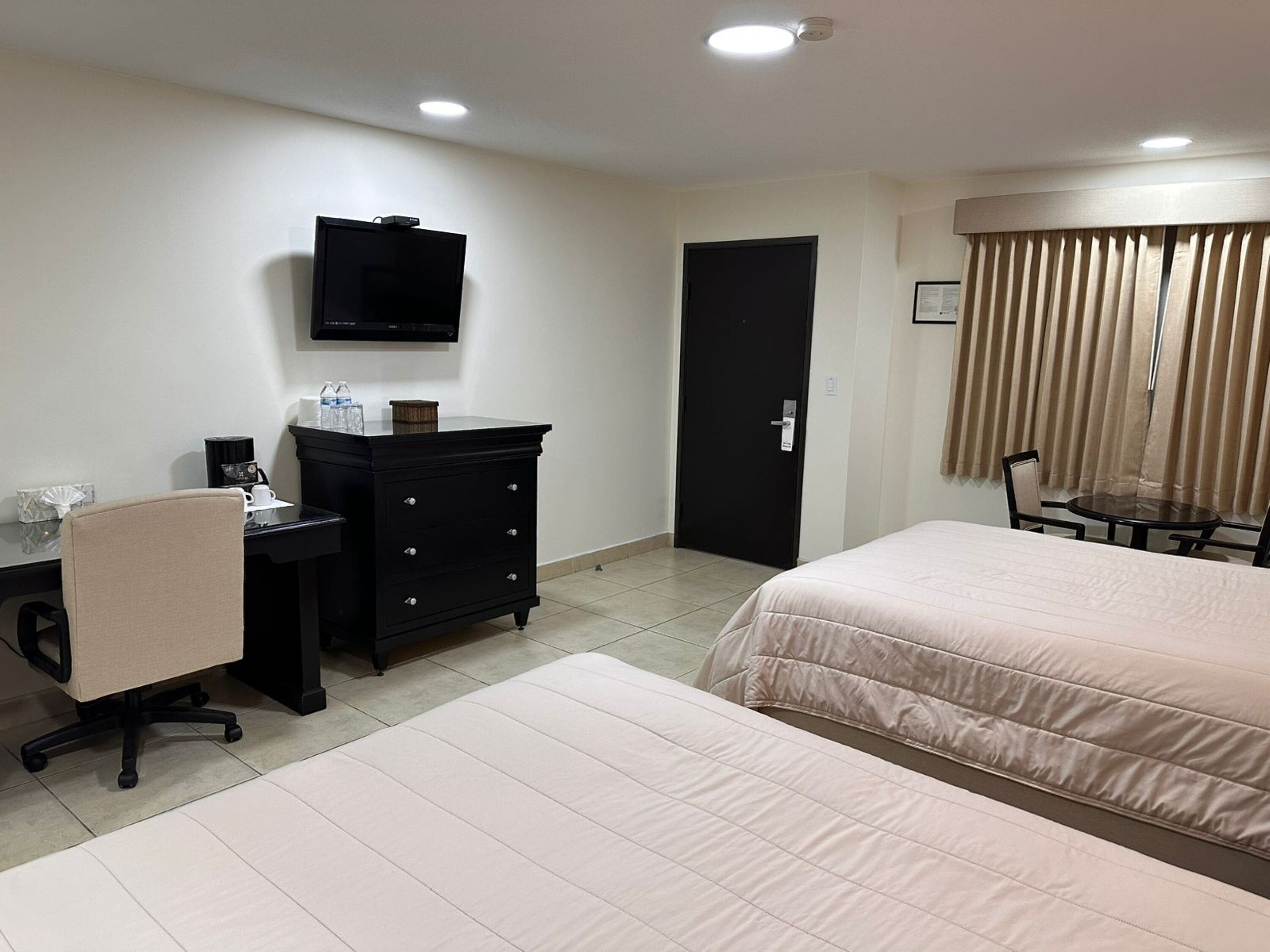 premier double room | 1 bedroom, laptop workspace, blackout curtains, iron/ironing board