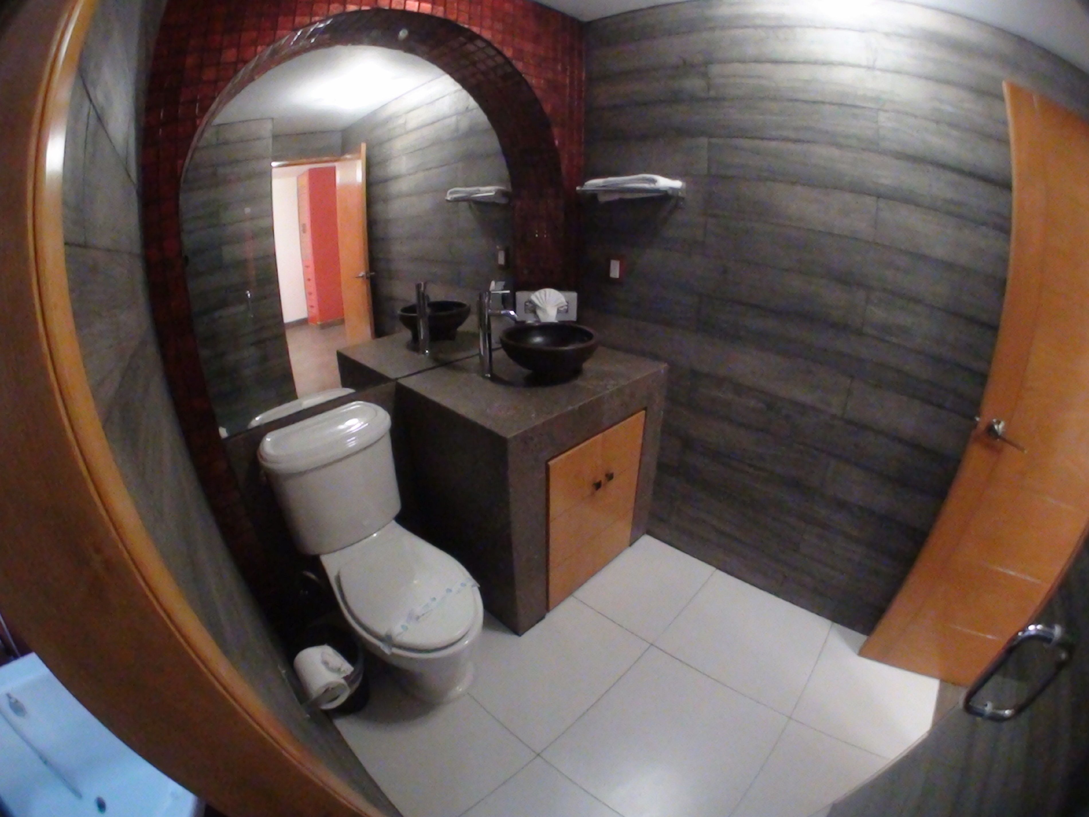 master suite | bathroom | shower, rainfall showerhead, free toiletries, hair dryer