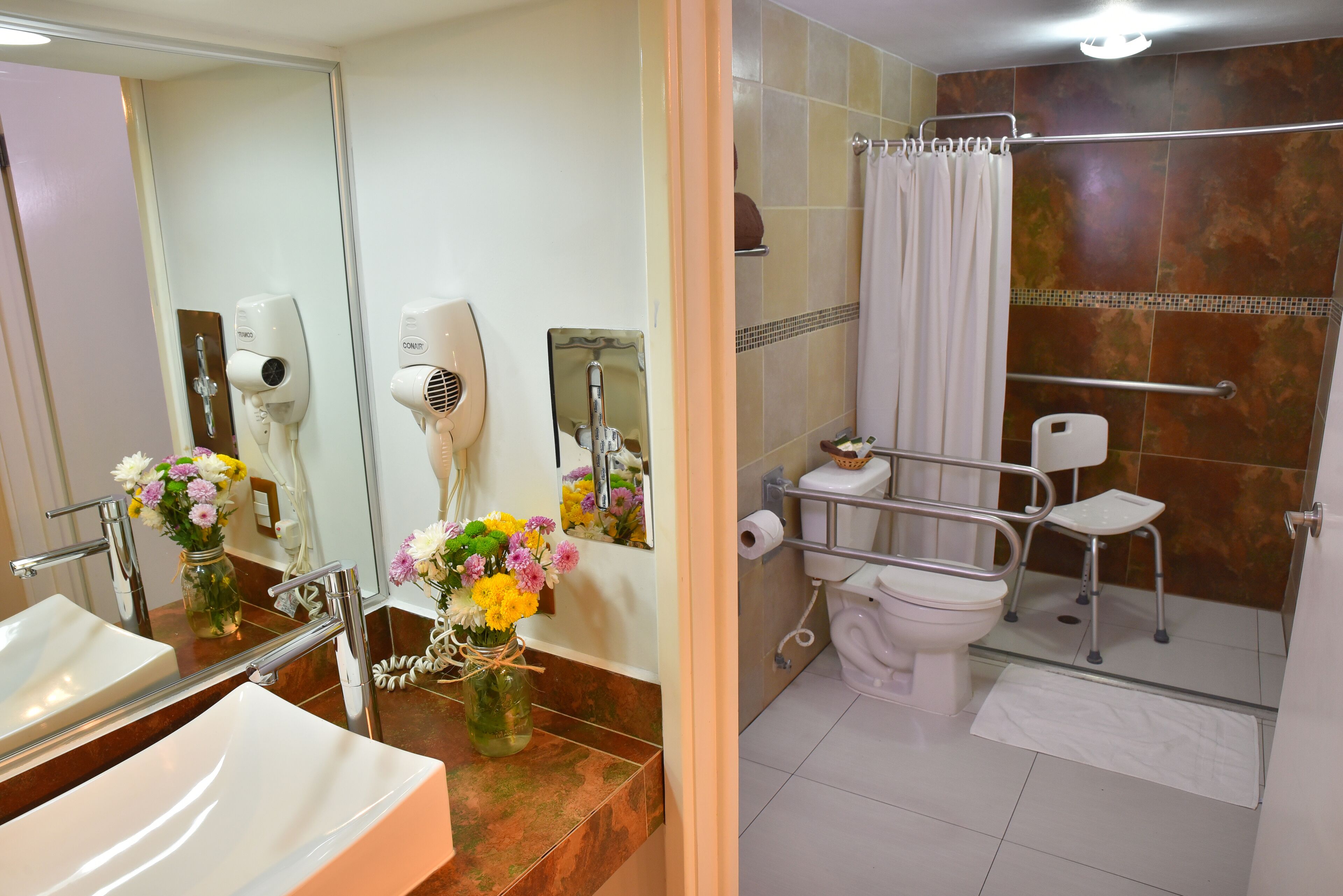 standard double room | accessible bathroom
