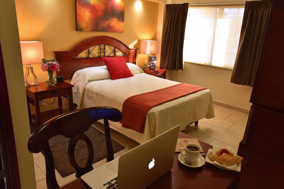 Blackout drapes, iron/ironing board, free WiFi, bed sheets