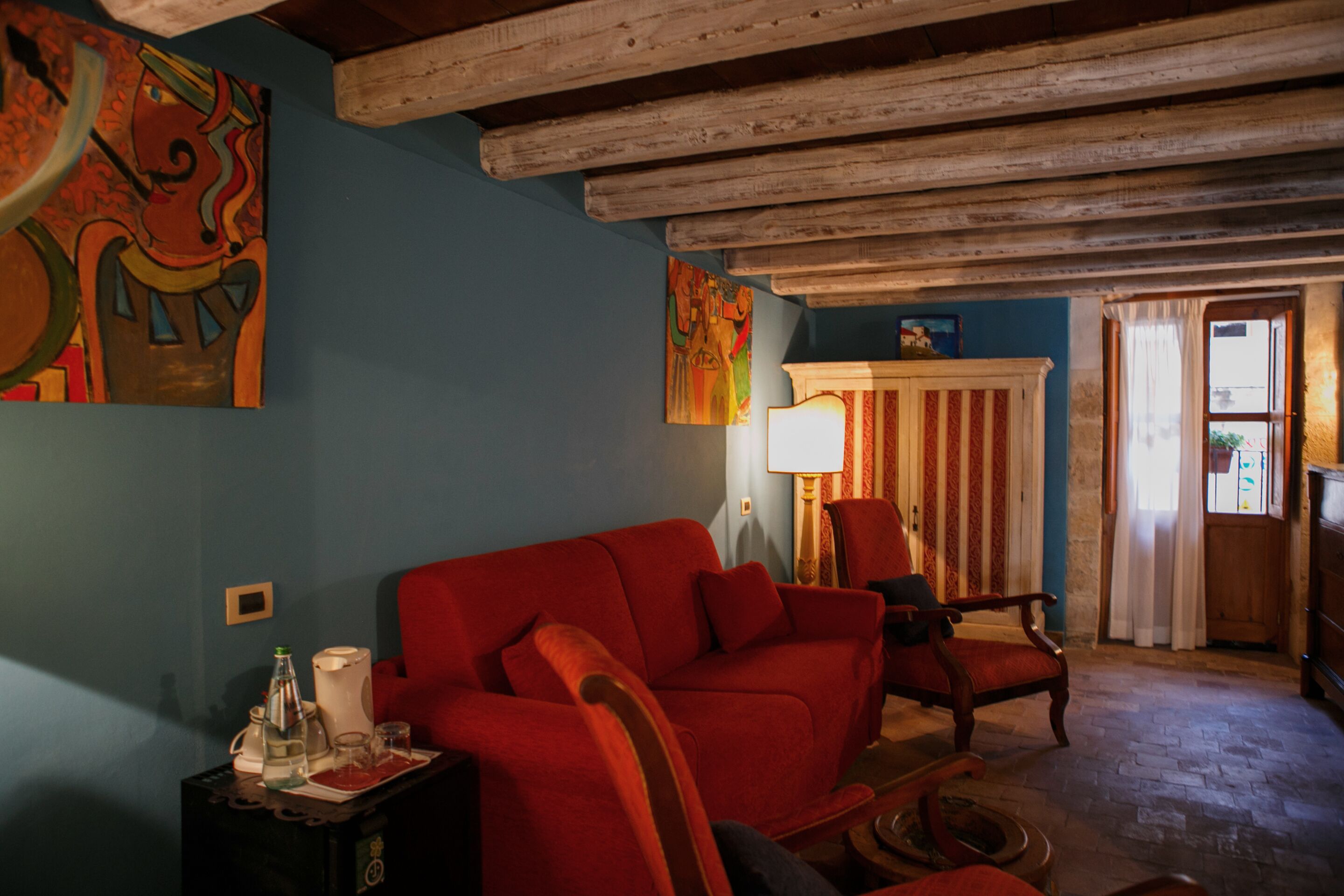 superior room, sea view | living area | 43-inch flat-screen tv with satellite channels, tv, first-run films