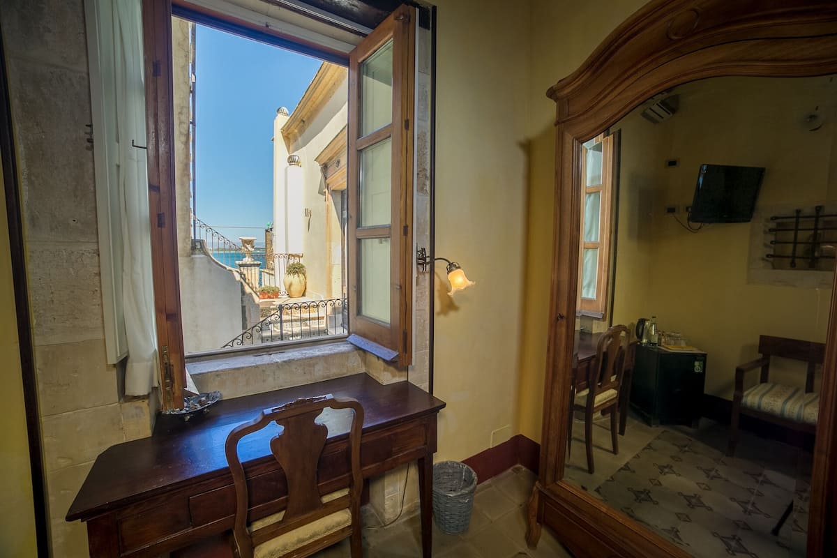 Classic Double Room, Partial Sea View | 1 bedroom, premium bedding, down duvets, memory-foam beds
