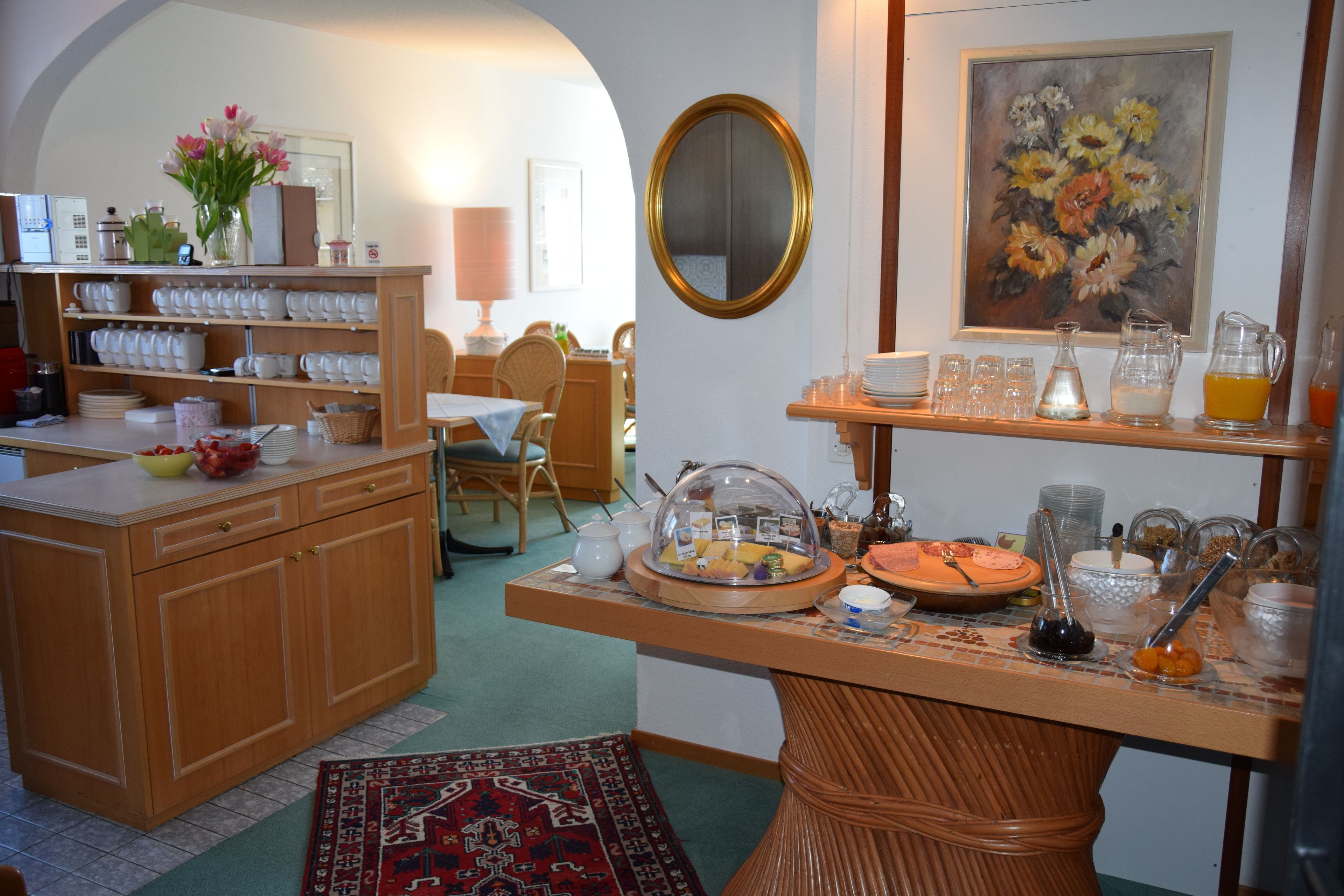 daily buffet breakfast (chf 15.00 per person)