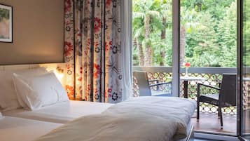 Familienapartment, 2 Schlafzimmer, Balkon, Gartenblick | Hochwertige Bettwaren, Zimmersafe, Schreibtisch, Verdunkelungsvorhänge
