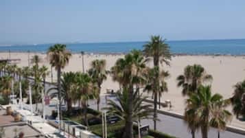 Vue sur la plage/lâocĂ©an