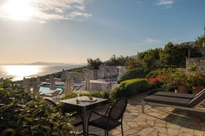 Dobbeltrom, sjøutsikt | Terrasse/patio