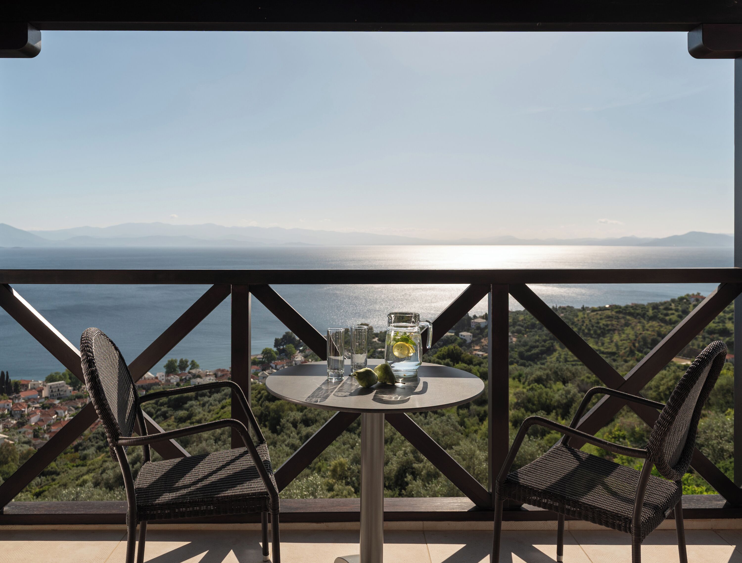 Dobbeltrom, sjøutsikt | Terrasse/patio