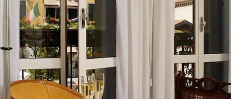 Down duvets, minibar, in-room safe, desk