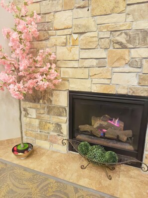 Fireplace - Qube Hotel (Polk City)