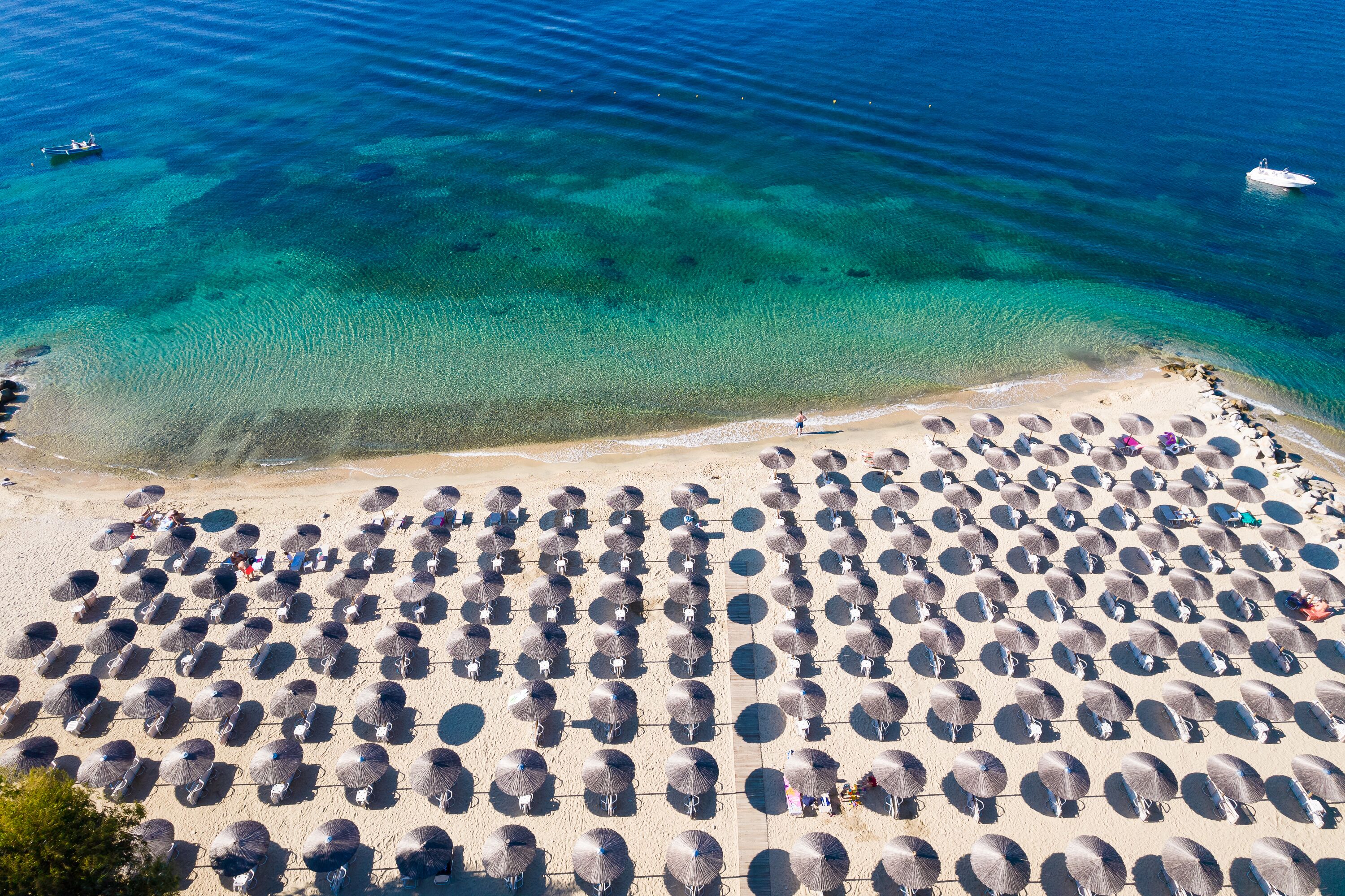 해변에 위치, 일광욕 의자, 비치 파라솔, 스쿠버다이빙