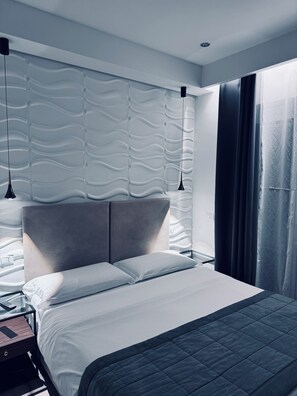 Design Double Room | 1 bedroom, hypo-allergenic bedding, soundproofing, free WiFi - B&B Living (Rome)