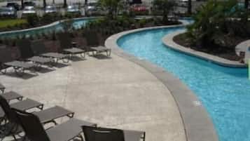 Seasonal outdoor pool, pool cabanas (surcharge), pool umbrellas